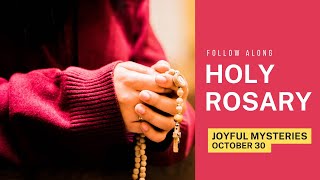 Today's Rosary -- Monday JOYFUL Mysteries 💚 Follow Along Rosary