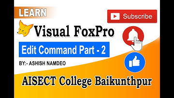 FoxPro Edit Command Part - 2