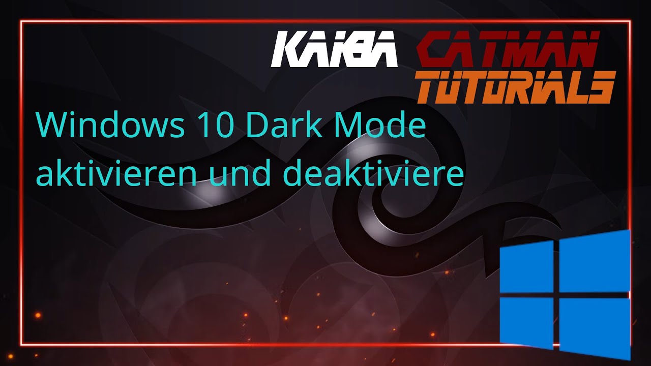 Windows 10 Dark Mode aktivieren und deaktiviere YouTube