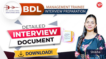 Detailed interview document for BDL MT without GATE interviews | Start interview preparation with YP