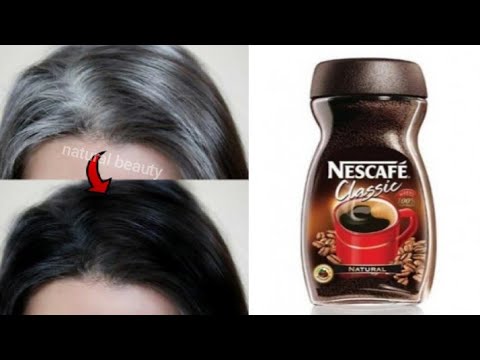 White hair to dark hair naturally in just 4 minutes, 100% proven and effective