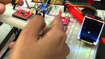 Dodger Game with LSM9DS1 and uLCD-144-G2