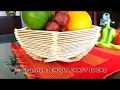 Amazing Ice Cream Stick Craft | How To Make a Popsicle Sticks Basket | DIY Handmade Basket