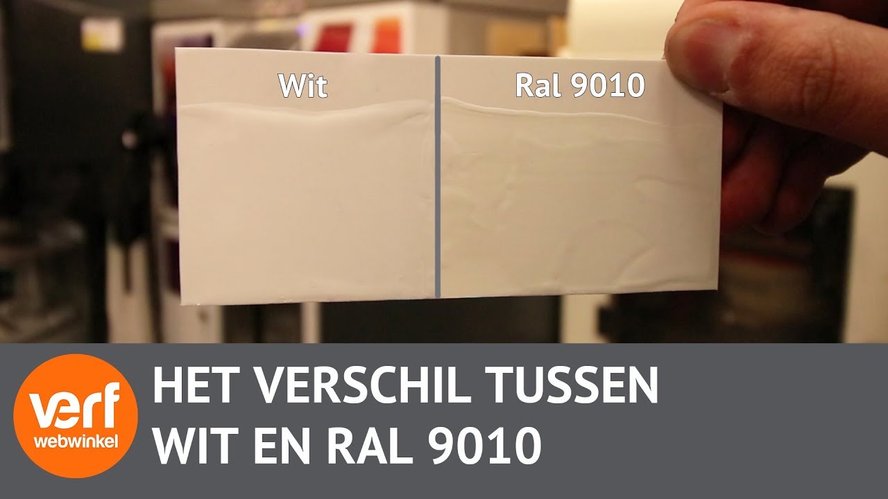 oogopslag schuld bereiken Wat is het Verschil tussen WIT en RAL 9010? - YouTube