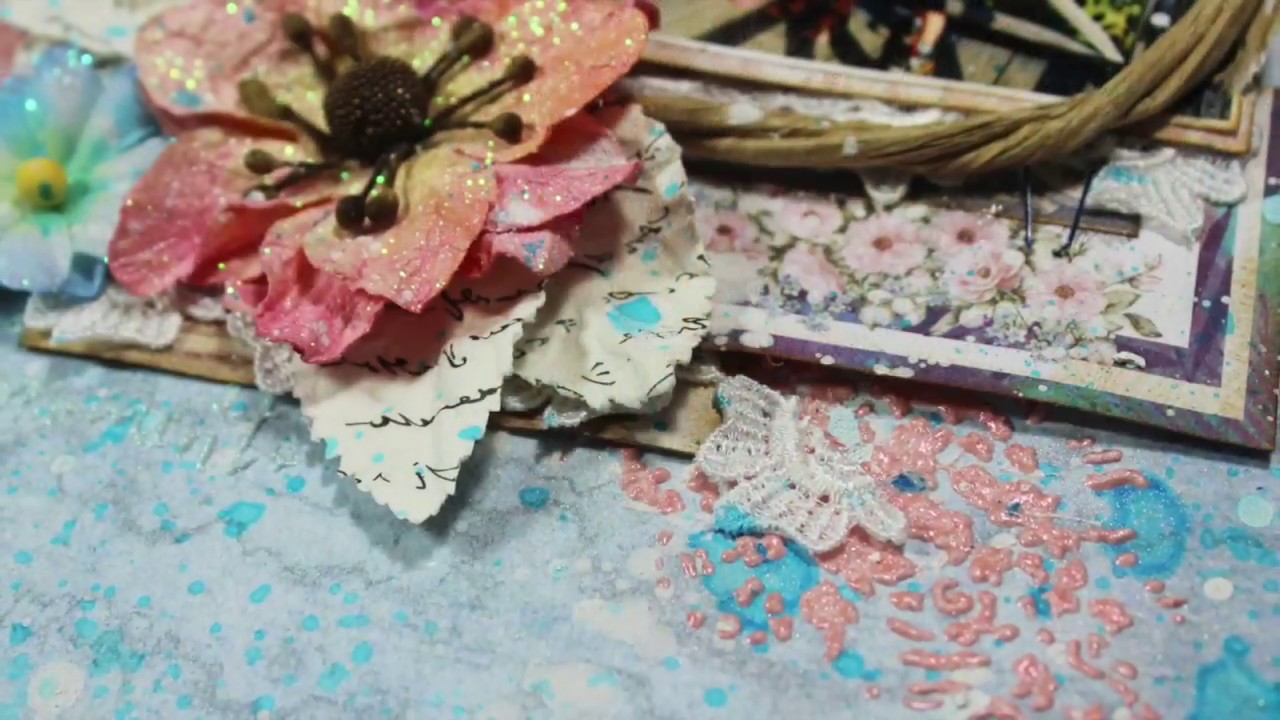 Mixed Media Layout Made for Tres Jolie - YouTube