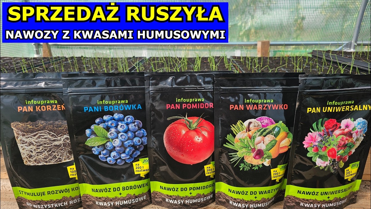 Moje Nawozy z Kwasami humusowymi i Węglem organicznym. Nawóz do Pomidorów, Ogórków, Warzyw, Borówki.