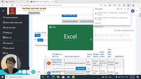 Hướng dẫn lấy bảng điểm trên Moodle