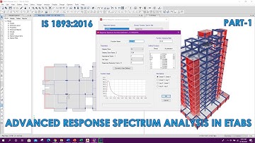 Advanced Response Spectrum Analysis in Etabs | IS 1893:2016 | Part-1