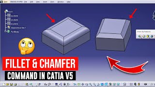 Celebrity How to use fillet & chamfer command in catia v5 | chamfer in catia | fillet in catia v5 Profile