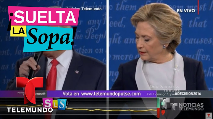 Suelta La Sopa | Lo mejor del 2do debate presidencial entre H. Clinton y D. Trump | Entretenimiento