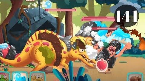 Dino Bash level 141 Android walk-through Gameplay...!