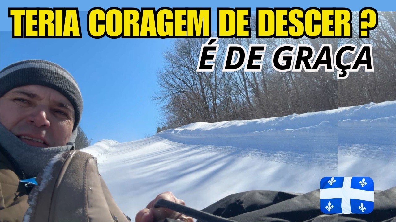 Glissade Québec - Não parecia tão rápido… até a gente descer 😱