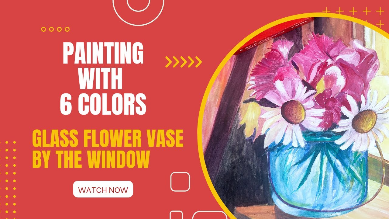 Water coloring for Beginners | Painting Flower Vase 🌸| Learn Step by ...
