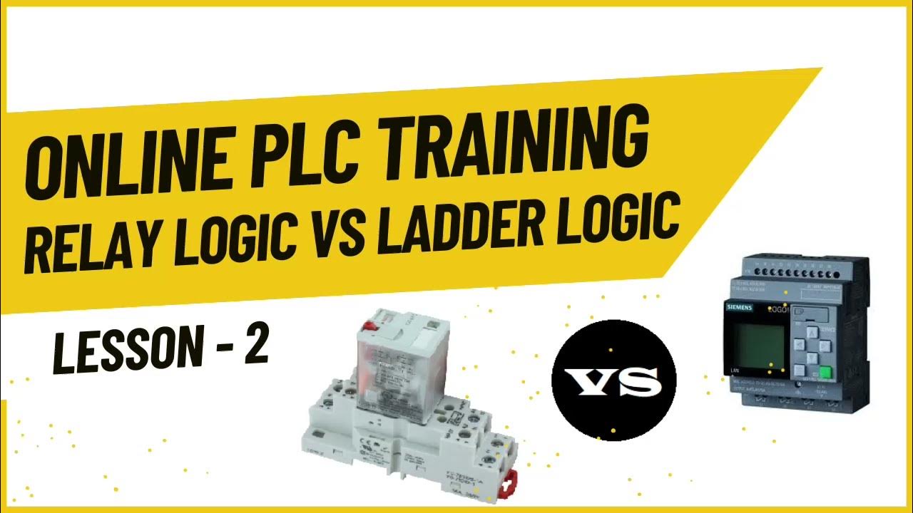 ONLINE PLC TRAINING LESSON2 RELAY LOGIC VS LADDER LOGIC STARDELTA