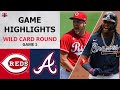 Cincinnati Reds vs. Atlanta Braves Game 1 Highlights | Wild Card Round (2020)