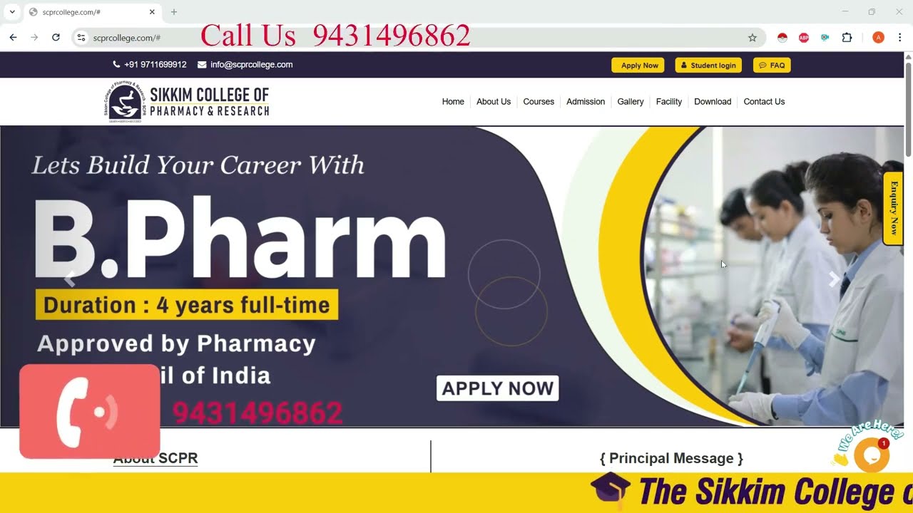 🎓 Sikkim College of Pharmacy & Research Admission Open 2024-25 | B.Pharm & D.Pharm | Apply Now!