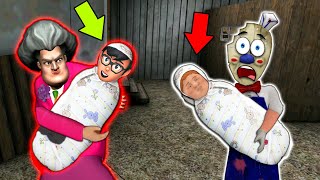 Scary Teacher 3d Family vs Ice Scream Family in Real Life