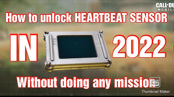How to unlock HEARTBEAT SENSOR || Without doing any mission || Call of Duty Mobile