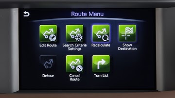 2019 INFINITI QX30 - Route Menu (if so equipped)