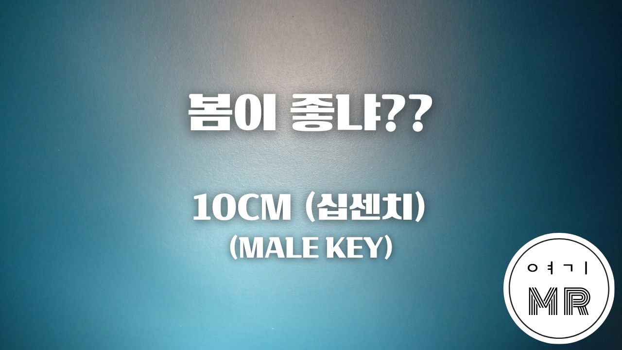 봄이 좋냐?? - 10CM (십센치) (남자키Bb/-3) 여기MR / KPOP / Karaoke / Music / 노래방