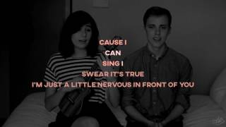 Video thumbnail of "an awkward duet | dodie & jon cozart (lyrics)"