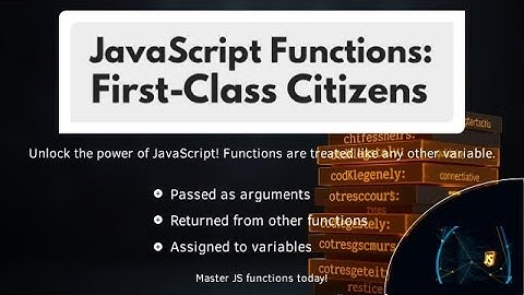 #11.Functions in JavaScript Explained | Why Functions Are First-Class Citizens with Real Examples