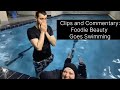 Clips and commentary foodie beauty goes swimming