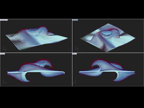 Grasshopper Water Bending Simulation