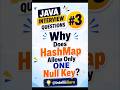 Java Interview Question 🤯 | Why Does HashMap Allow Only One Null Key?#springboot #backend #java