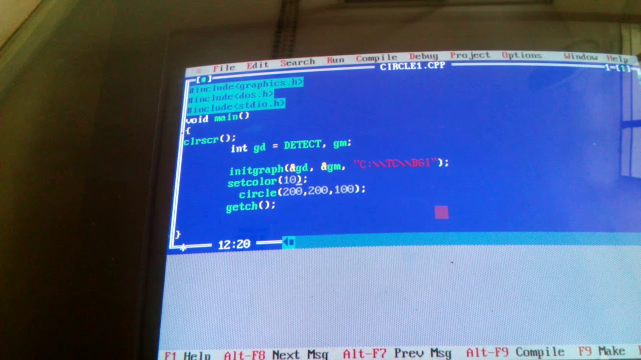 C++program circular - YouTube
