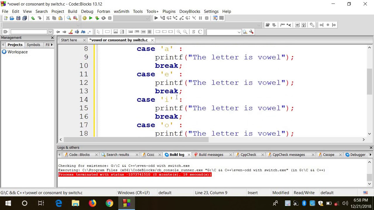Vowel or consonant by switch case in c(Bangla) - YouTube