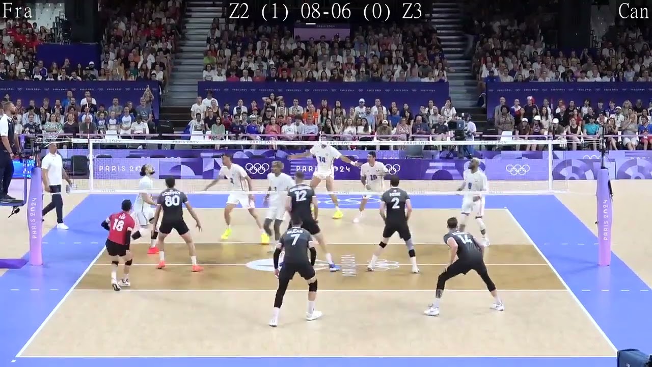 Volleyball France - Canada Amazing FULL Match Paris Olympics