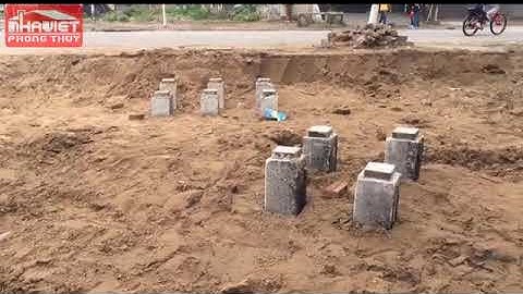 Kinh nghiệm ép cọc bê tông móng nhà nhà phố 5 tầng