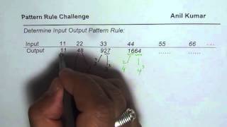 Challenge Pattern with squares and cubes
