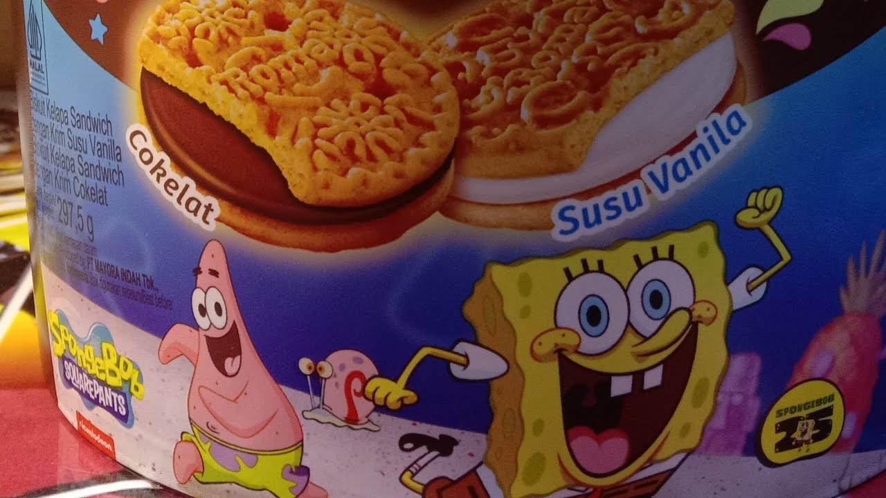 ASMR UNBOXING ROMA KELAPA CREAM FUN PACK SPONGEBOB