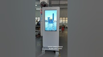43inch outdoor totem 3000nits PCAP touch screen kiosk double sided digital signage cheap china