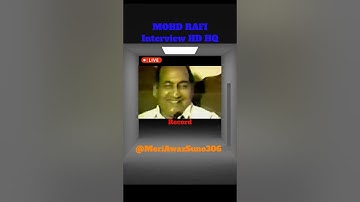 LIVE   Mohammed Rafi interview 1979 Toronto concert HD HQ