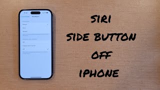 Siri Side Button Off iPhone 14/Pro/Max