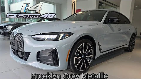 FIRST LOOK! 2026 BMW i4 eDrive40 Brooklyn Grey Metallic on Cognac #bmw #i4 #g26 