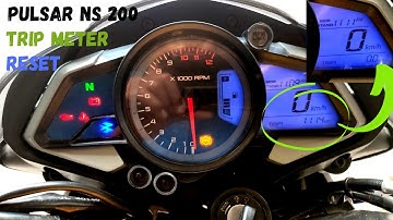 Trip Meter Reset in Pulsar NS 200, RS 200, NS 160 and NS 125