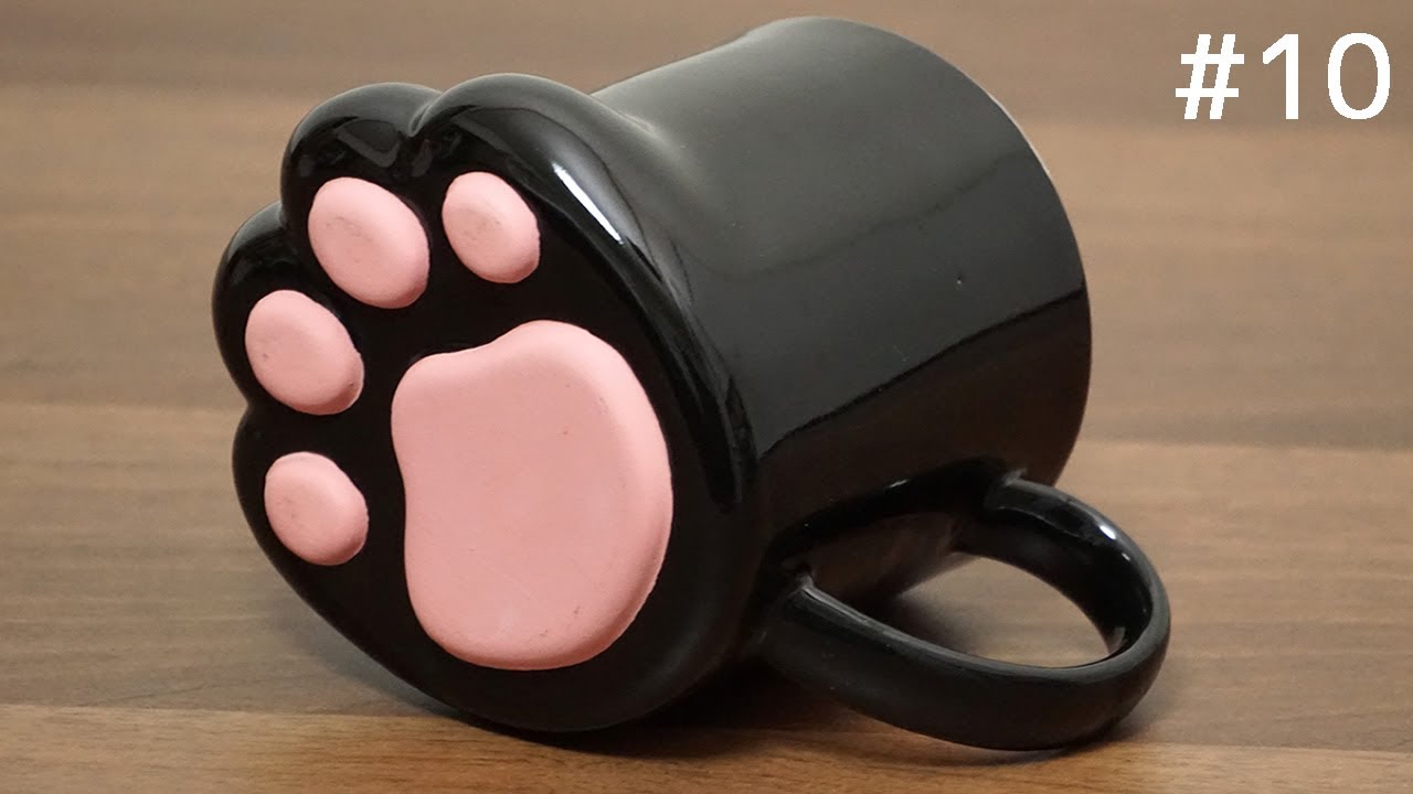 肉球！猫の足マグカップ。japanese kawaii cat paw mug