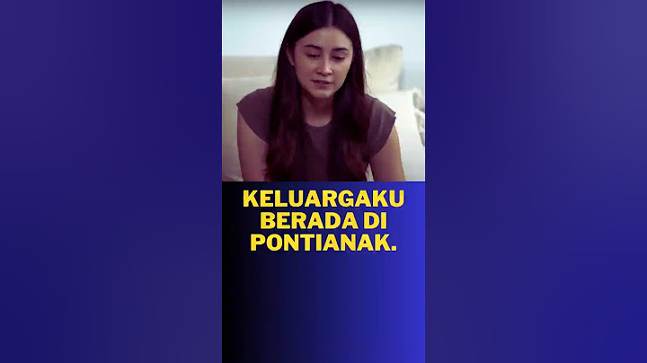 Aku harus pulang ke Pontianak.