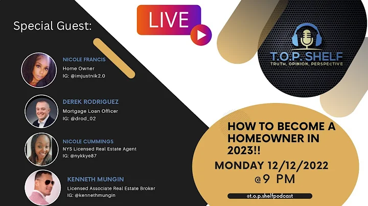How To Become A Home Owner In 2023!-IG Live