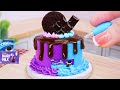 Cute Cake🍫Colorful Rainbow Cake 🌈 Tasty Miniature Rainbow Chocolate Cake Decoration For Summer Party