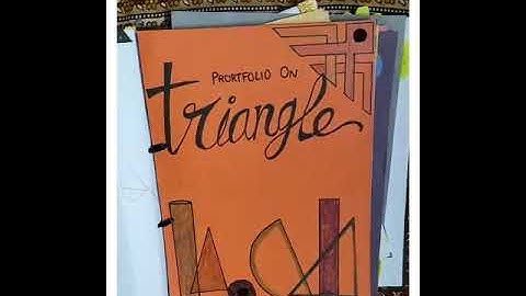maths portfolio on triangles for class 9th, 10th || assignment #shorts #portfolio