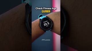 Check Fitness Age On Garmin