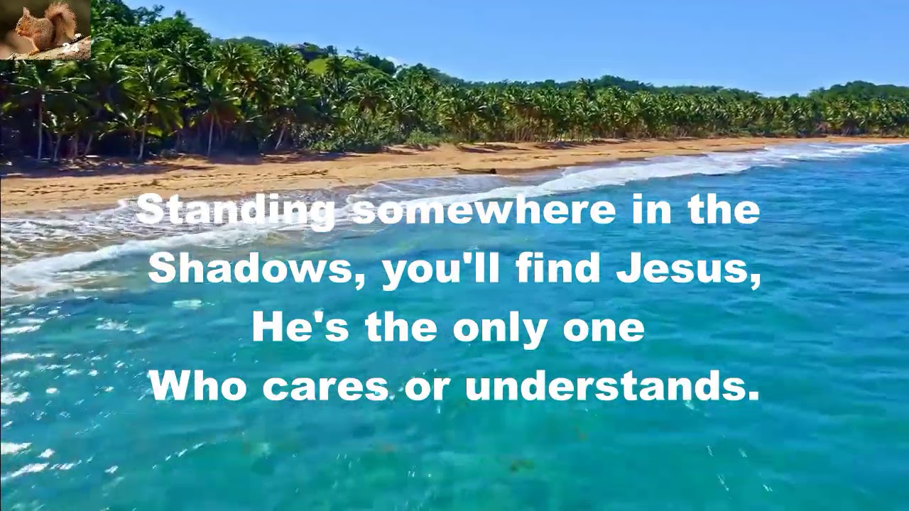 Standing somewhere in the shadows