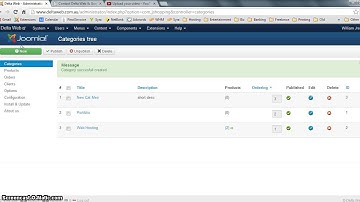 Delta Web Sydney Joomla 3 Tutorial - How to Add and Edit Categories (JoomShopping)