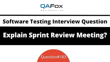 Explain Sprint Review Meeting? (Software Testing Interview Question #183)