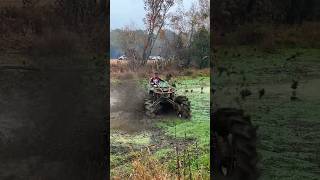 Outlander on 56 inch tires goes through some thick pond mud! #canam #atv #mud #patvpowersports